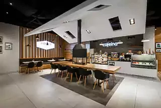 Cafe with WFH Spaces